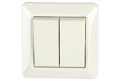 Accessoires (mounts, stopcontacten etc.) - Nordic Quality ELKO 2 x 1 pol Installation switch 16A / 250V IP2 - 222448