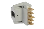 Kabels en draden - Nordic Quality Connector 3P+N+J Angled (D) Light Gray - 303968