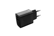Mobiel - Adapters & Opladers - FIXED Home Charger 2x USB-A 17W/Lightning cable 1m Black - FIXC17N-2UC-BK