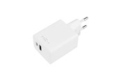 Mobiel - Adapters & Opladers - FIXED Super Fast Mini Charger 45W USB-C PD + USB-A White - FIXC45M-CU-WH