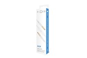 Audiokabel - FIXED Audio 2x3.5mm Flat Cable with Microphone 1m White - FIXM-AUXM-WH