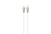 USB-kabel - FIXED METAL series USB-C/Lightning MFI cable 0.5m White - FIXDB-CL05-WH