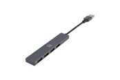 USB hub - Tucano 4-in-1 USB Hub USB hub - 4 - USB 3.0 - Grijs - MA-HUB-USB-SG