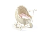 Pop, teddybeer en materiaal - Smallstuff - Doll Stroller - Off White - 51001-02