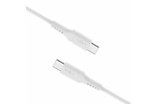 USB-kabel - FIXED LIQUID Silicone - 60W - USB-C <-> USB-C - 1.2m - Wit - FIXDLS-CC12-WH