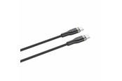 USB-kabel - FIXED METAL series 100W - USB-C <-> USB-C - 1.2m - Zwart - FIXDB-CC12-BK