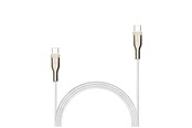 USB-kabel - FIXED METAL series 100W - USB-C <-> USB-C - 1.2m - Wit - FIXDB-CC12-WH