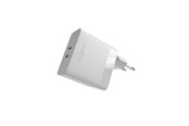 Mobiel - Adapters & Opladers - FIXED Super Fast Charger 65W 2xUSB-C PD 3.0 White - FIXC65-2C-WH