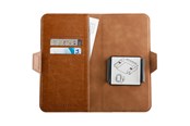 Mobiel - Covers & Cases - Vivanco Universal XL 3-card Wallet Case Brown - 4008928623680
