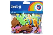 Schrijf- en tekenartikelen - Haza Witbaard Foam stickers Animals 64 pcs. - 192300