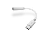 USB-kabel - FIXED Audioadapter USB-C to 3.5mm female 10cm White - FIXL-CJD-WH