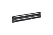 Accessoires - Tripp Lite 48-Port Cat6 Cat5 Patch Panel Rackmount 110 Punch Down RJ45 Ethernet 1URM 568B - patch panel - 19" - N252-048
