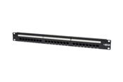 Accessoires - Tripp Lite 24-Port Cat6 Cat5 Patch Panel Feed Through Rackmount 568A/B RJ45 1URM TAA - patch panel - 1U - 19" - N254-024