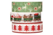 Schrijf- en tekenartikelen - Colorations - Washi Tape Christmas 3 Rolls 5mtr. - 28AT10