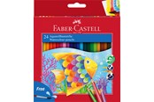 Schrijf- en tekengerei - Faber-Castell Watercolour pencil + brush box 24x - 114425