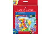 Schrijf- en tekengerei - Faber-Castell Watercolour pencil + brush box 48x - 114448