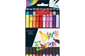 Schrijf- en tekengerei - Faber-Castell Brush pen Black Edition set 20x - 116452