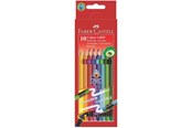 Schrijf- en tekengerei - Faber-Castell Colour pencils erasable Grip set 10x - 116613