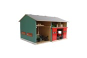 Dollhouse & Accessories - Kids Globe Agricultural Shed with Storage 1:32 - 610816
