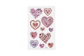 Creatief spelen - Creativ Company Diamond Stickers Hearts 1 Sheet - 284039