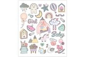 Creatief spelen - Creativ Company Stickers Baby Girl 1 Sheet - 28884