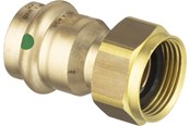 Drukbuizen en fiittings - Viega sanpress connection screw fitting 18 mm x 3/4" gunmetal - 283391