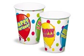 Speelgoed - Folat BV Cups Happy Birthday 6pcs. - 65491