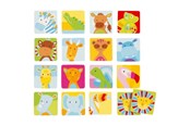 Bordspellen, Kaartspellen & Dobbelspellen - Goki Wooden Memo Game Safari 32 pcs. - 56645