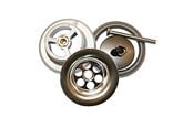 Reserveonderdelen en montageaccessoires - Viega Bottom valve 1 1/4'' split for hand washing with plug Chrome - 101299