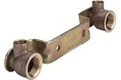 Fittingen - Viega Block 15mm x 1/2'' with bent back plate - 101091