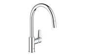 Mengkranen en fittingen - Grohe BauEdge Kitchen faucet with pull-out Chrome - 30536000