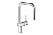 Mengkranen en fittingen - Grohe Minta Kitchen faucet with pull-out U-spout Chrome - 32322002