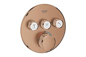 Mengkranen en fittingen - Grohe Grohtherm SmartControl Thermostat for installation with 3 valves Brushed Warm Sunset - 29121DL0