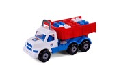 Speelgoedauto - Cavallino Toys Cavallino Route 66 XL Dump Truck with Building Blocks - 1983TY