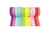 Schrijf- en tekenartikelen - Colorations - Tape Fabric and Patterns Set of 12 - CHABFAB