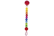 Speelgoed voor baby's - Goki Wooden Pacifier Chain Rainbow - 65307