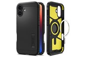 Mobiel - Covers & Cases - Spigen Tough Armor MagSafe - black - iPhone 16 Plus - ACS08085