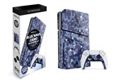 Gaming accessoires - MAXX TECH Slim Faceplates + Controller Faceplates - Blue Wave Camo - Miscellaneous Cover - Sony PlayStation 5 - MXT-SLFPBC-PS5
