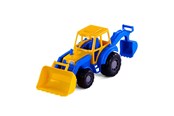 Speelgoedauto - Cavallino Toys Cavallino Tractor with Front Loader Blue - 3005WD01