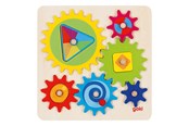 Houten speelgoed - Goki Wooden Gears Puzzle 10 pcs. - 58428