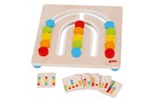 Houten speelgoed - Goki Wooden Color Sorting Board Rainbow 7 pieces. - 58436