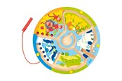 Speelgoed voor baby's - Goki Wooden Magnet Maze Learning to Count in the Zoo - 58716