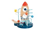 Speelgoed voor baby's - Goki Wooden Locomotion Spiral Rocket with Catapult - 59973