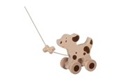 Speelgoed voor baby's - Goki Wooden Pull Animal Dog - 54863