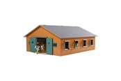 Houten speelgoed - Kids Globe Horse stable with 7 boxes 1:24 - 610595