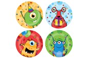 Speelgoed - Haza Witbaard Monster Party plates 8 pcs. - 437850