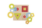 Puzzels - Goki Wooden Layer Puzzle Geometric Shapes 16 pcs. Hout - 57705