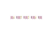 Speelgoed - Haza Witbaard Miffy Garland Pink 4mtr. - 439101