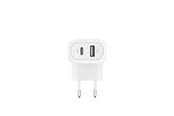 Mobiel - Adapters & Opladers - Belkin BOOSTCHARGEª 42w - 30w USB-C PD PPS + 12w USB-A Dual Wall Charger White - WCB009VFWH