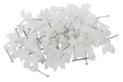 Kabelgoot, Kabelhoes & Kabelbinders - Nordic Quality Cable Clip 3x5mm Neutral 100 pcs. - 322722
